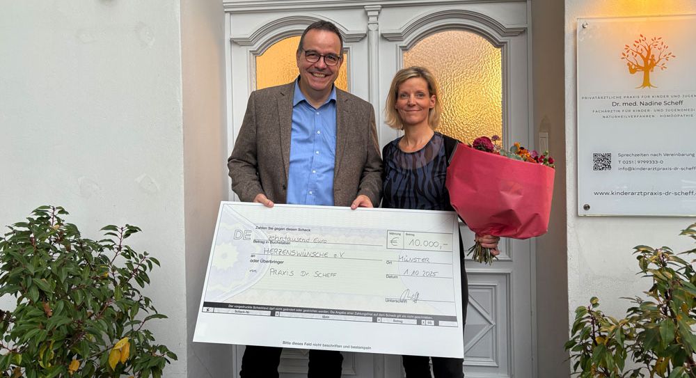 Übergabe der Spende